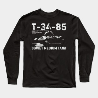 Soviet medium tank T-34-85 Long Sleeve T-Shirt